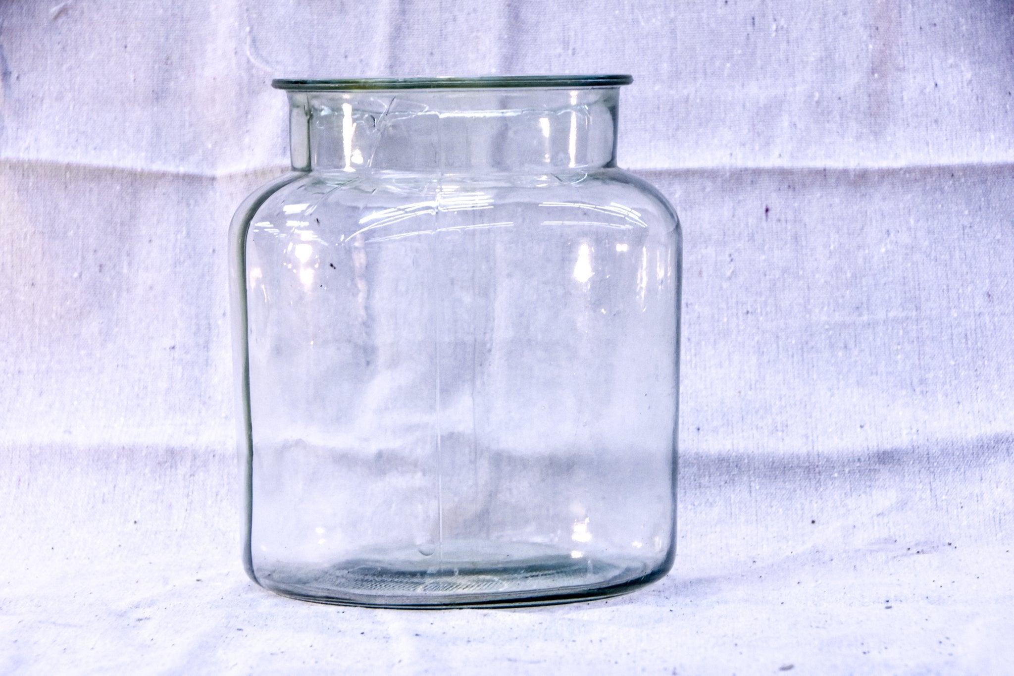 Antique Glass Candy Jar - M