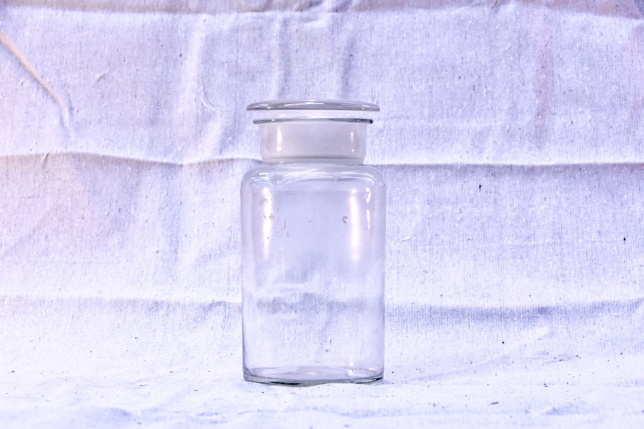 Antique Glass Apothecary Jar - M