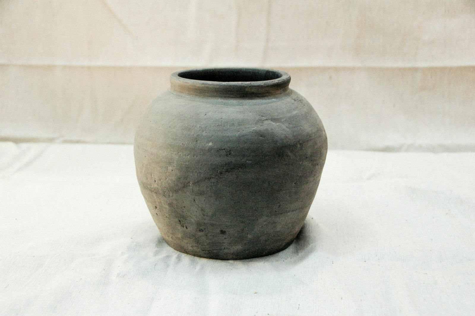 Antique Matte Black Pottery - S