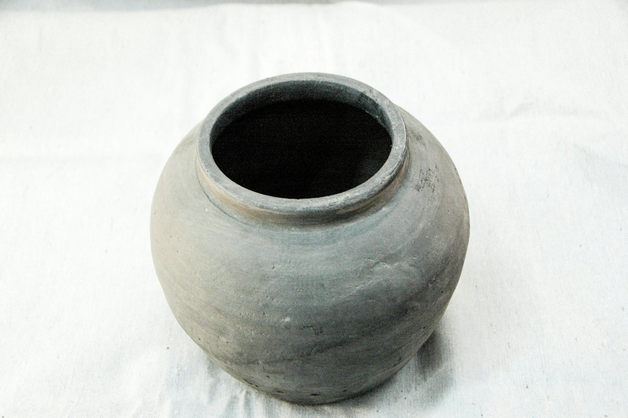 Antique Matte Black Pottery - S