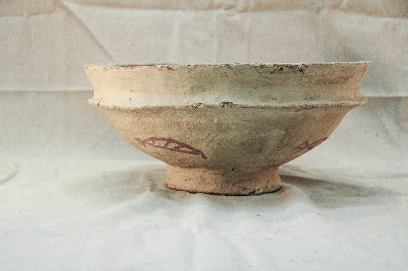 Vintage Paper Mache Bowl - Varied - L