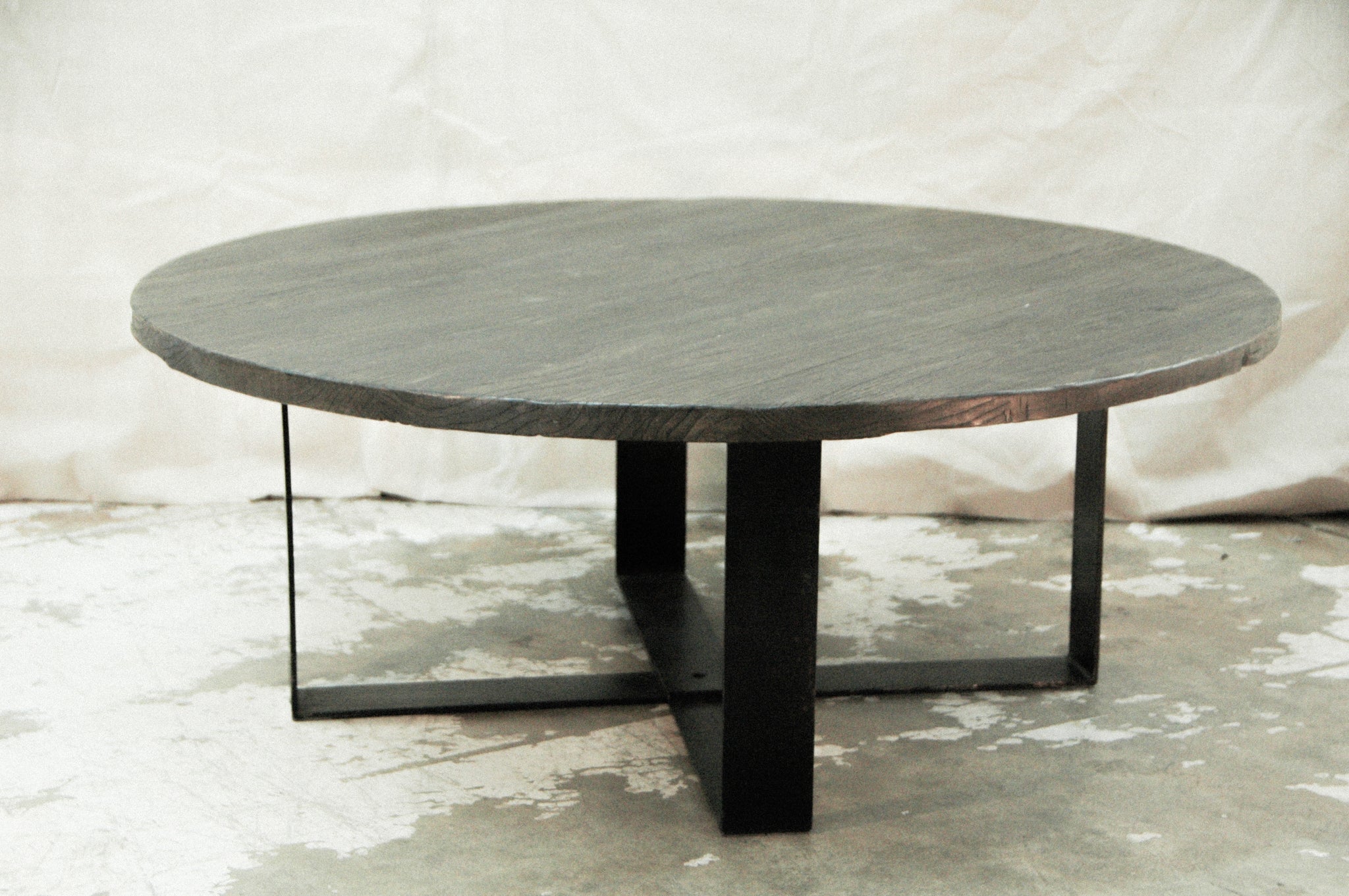 Corona Del Mar Reclaimed Wood Round Coffee Table