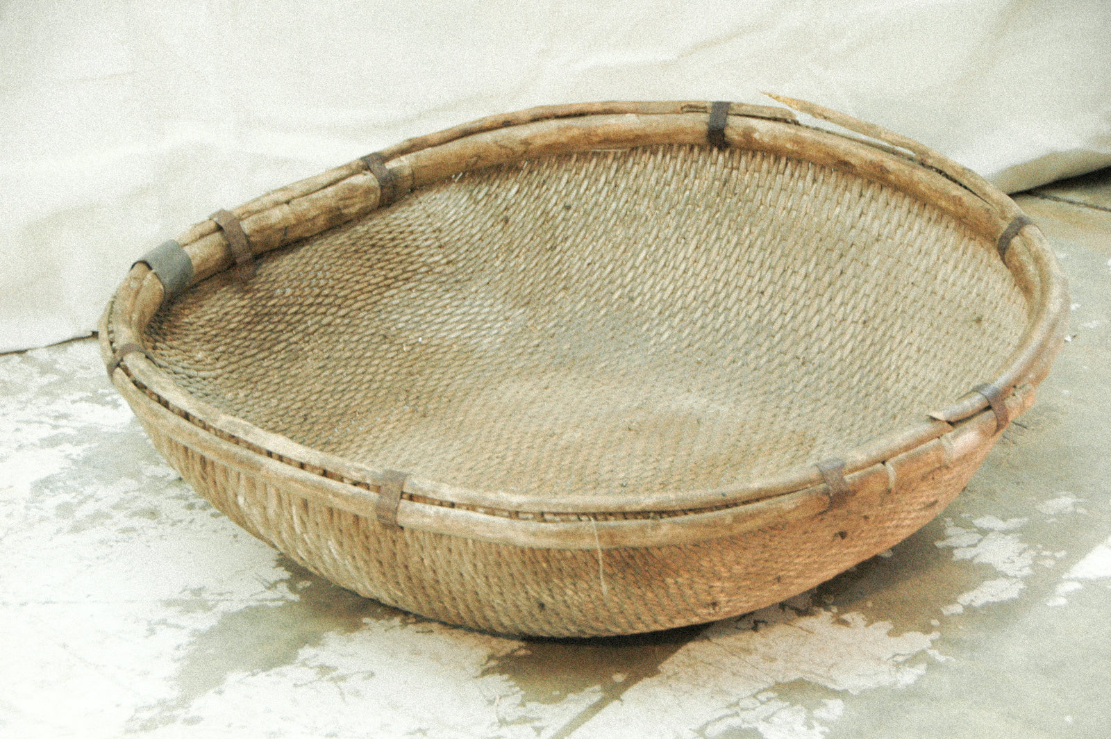 Large Antique Threshing Basket