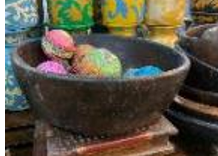 Large antique hand hewn bowl 