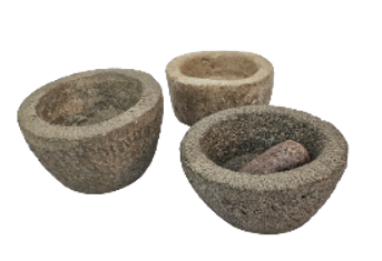 Stone mortar and pestal bowl