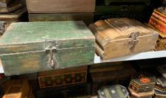 antique boxes with compartments